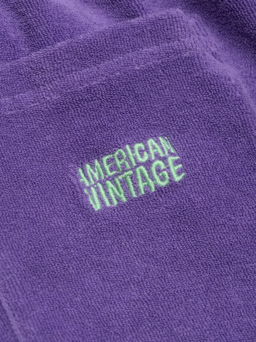 Шорты с накладными карманами на шнуровке American Vintage Kids, фиолетовый — фото 4