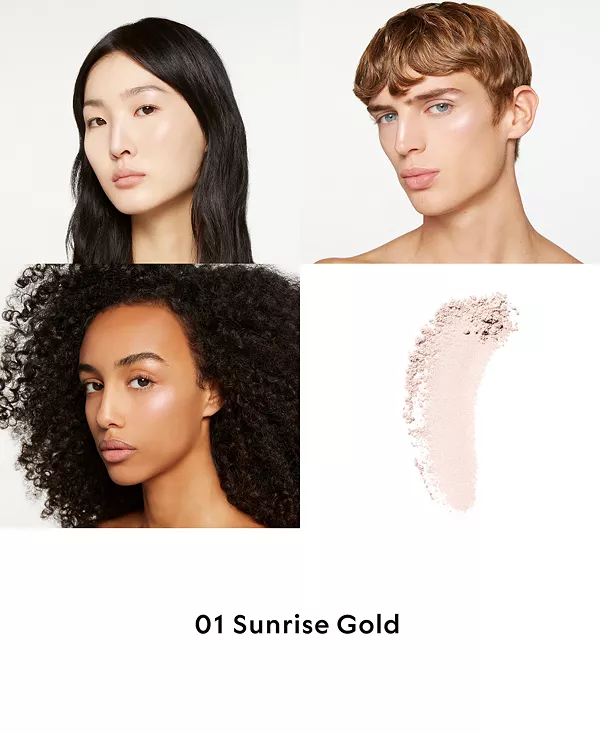 Многофункциональный хайлайтер с эффектом сияния Glow Gucci, 01 - sunrise gold — фото 4