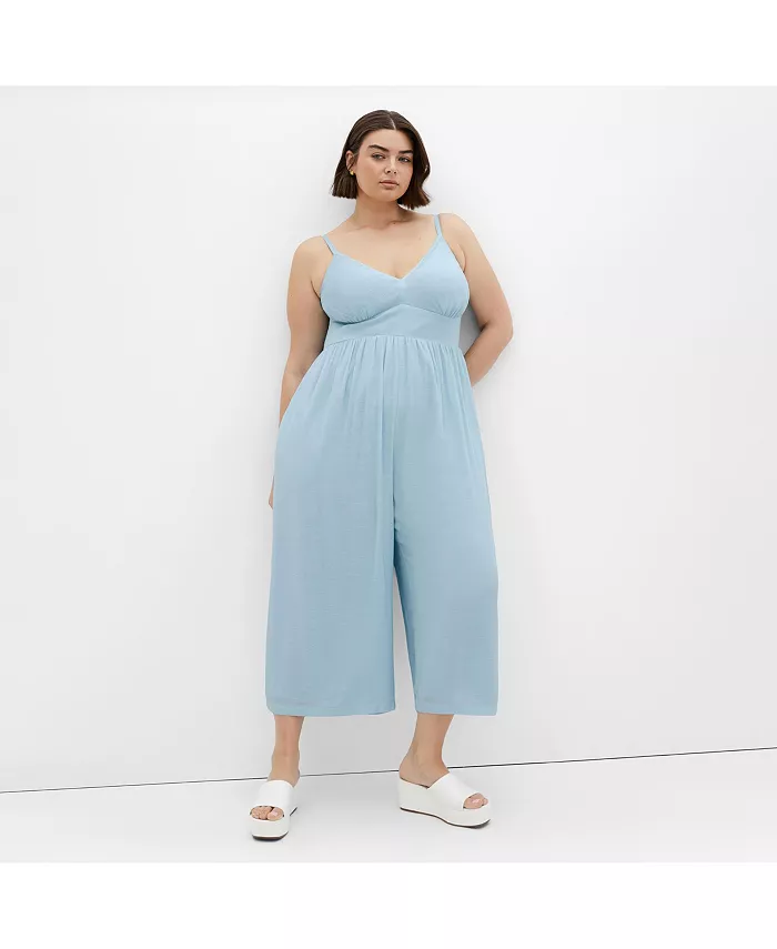 

Комбинезон Lara размера плюс CITY CHIC, синий