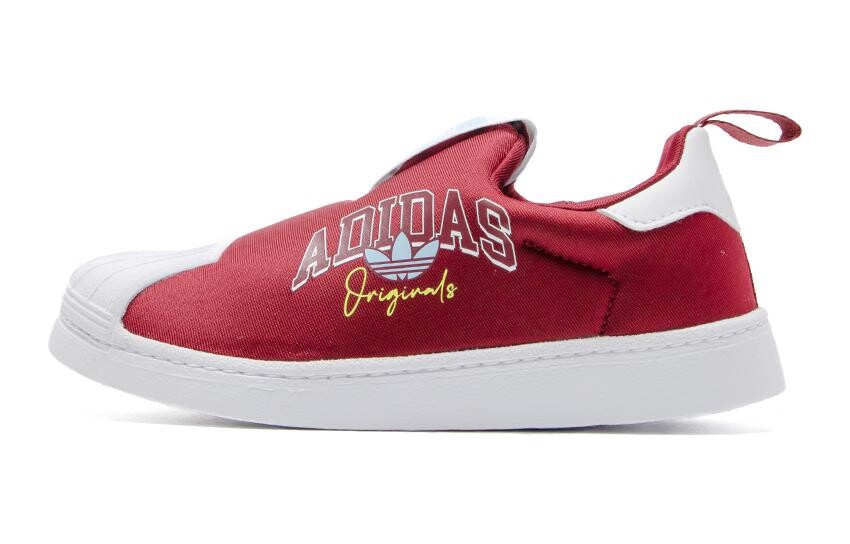 Детские кроссовки для скейтбординга серии Superstar, детские, низкие, красные Adidas Originals, красный
