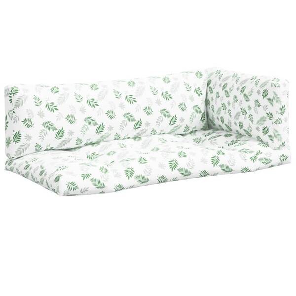 

Подушка на сиденье vidaXL 3005779-3 (3 шт), 58x10x103 см, зеленый/белый