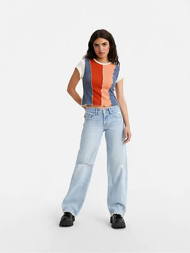 

Низкие свободные женские джинсы Levi's, цвет This and That - Light Wash