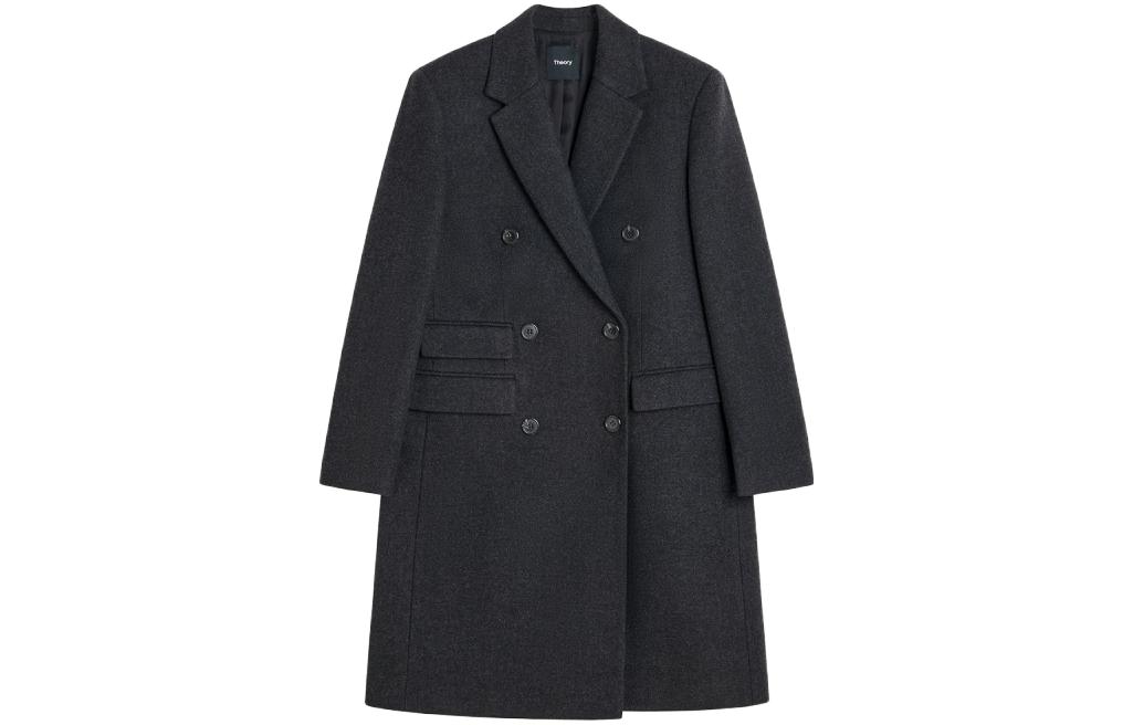

FW23 Пальто Женское Greige THEORY, Серый, FW23 Пальто Женское Greige THEORY