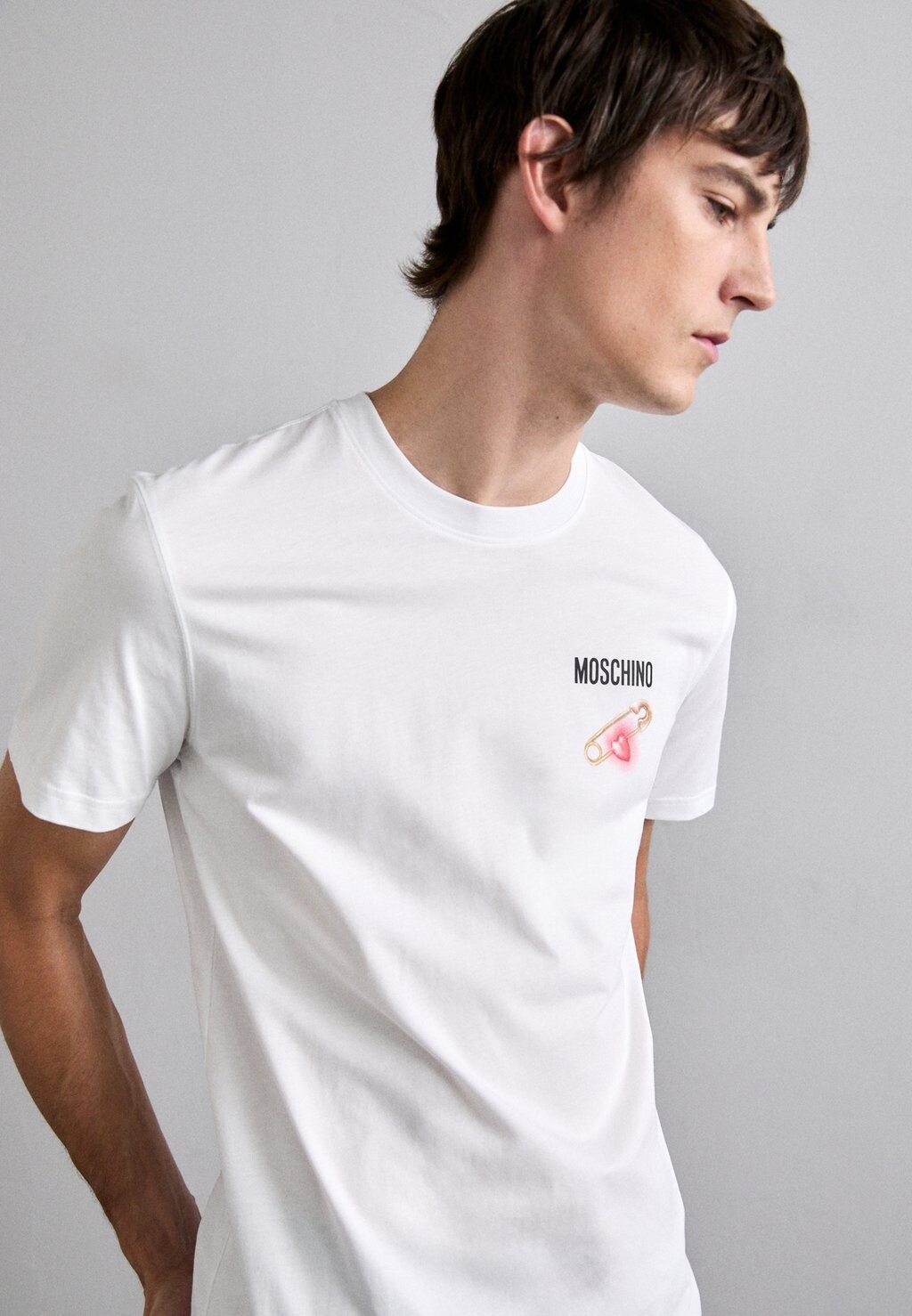 

Футболки с принтом MOSCHINO, белый
