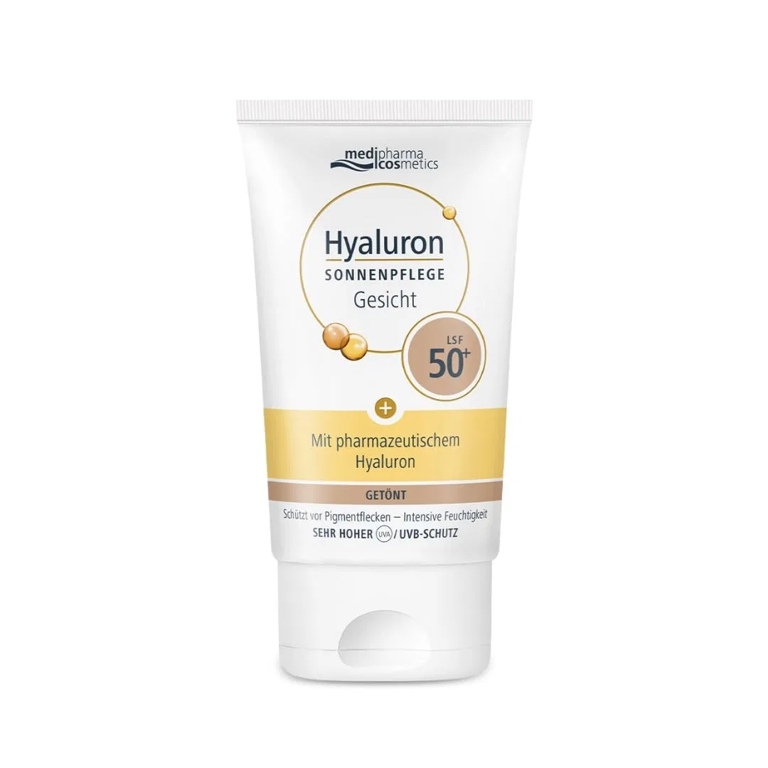Тонирующий солнцезащитный крем Medipharma Cosmetics Hyaluronic Sun Care SPF 50+ 50 мл ‎Medipharma Cosmetics