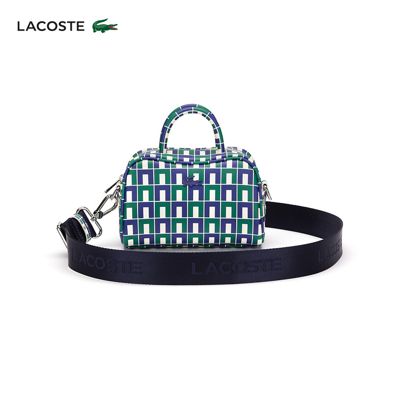 

Сумка женская Lacoste из крокодиловой кожи, синий / зеленый