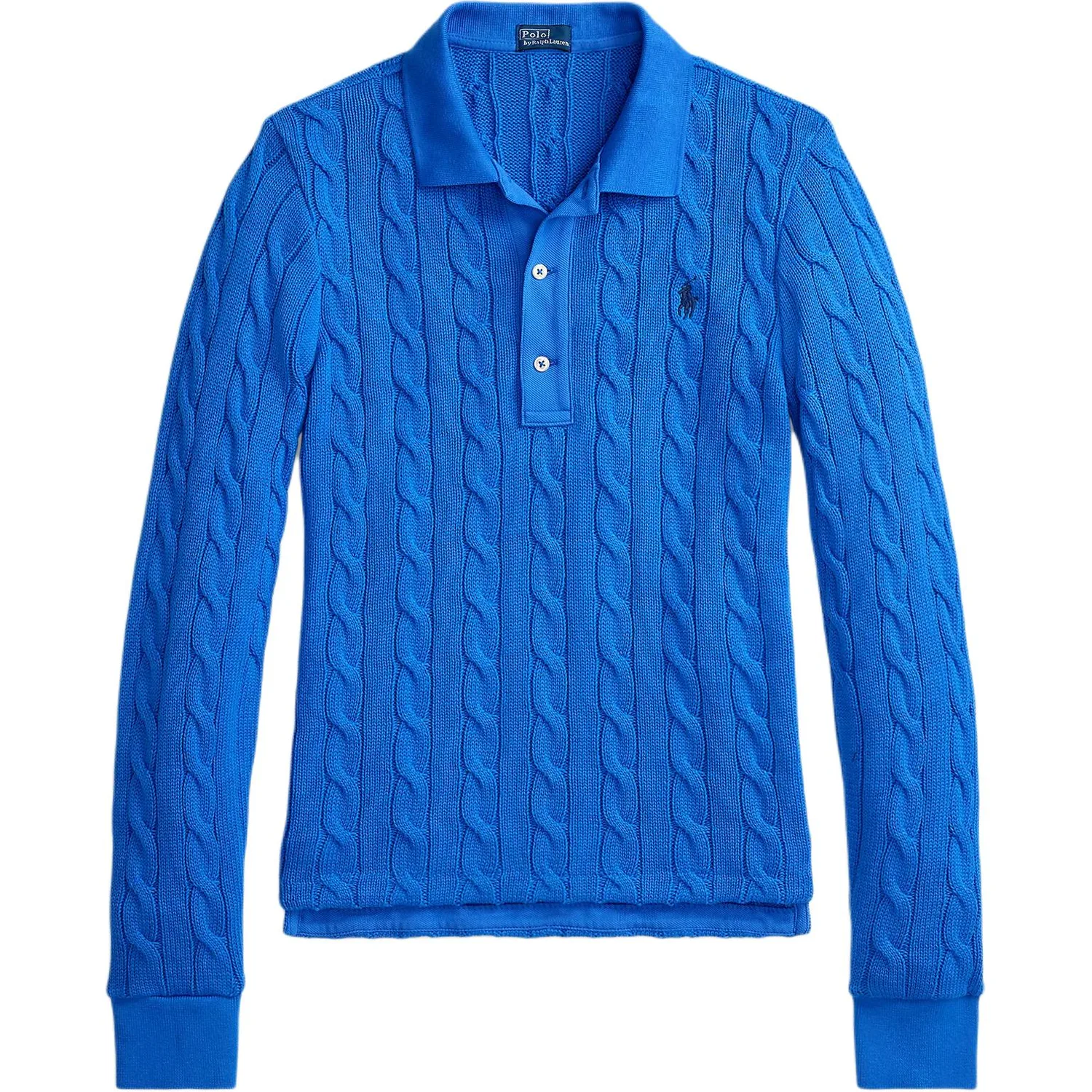 Поло из кабельной вязки Polo Ralph Lauren, Colby Blue