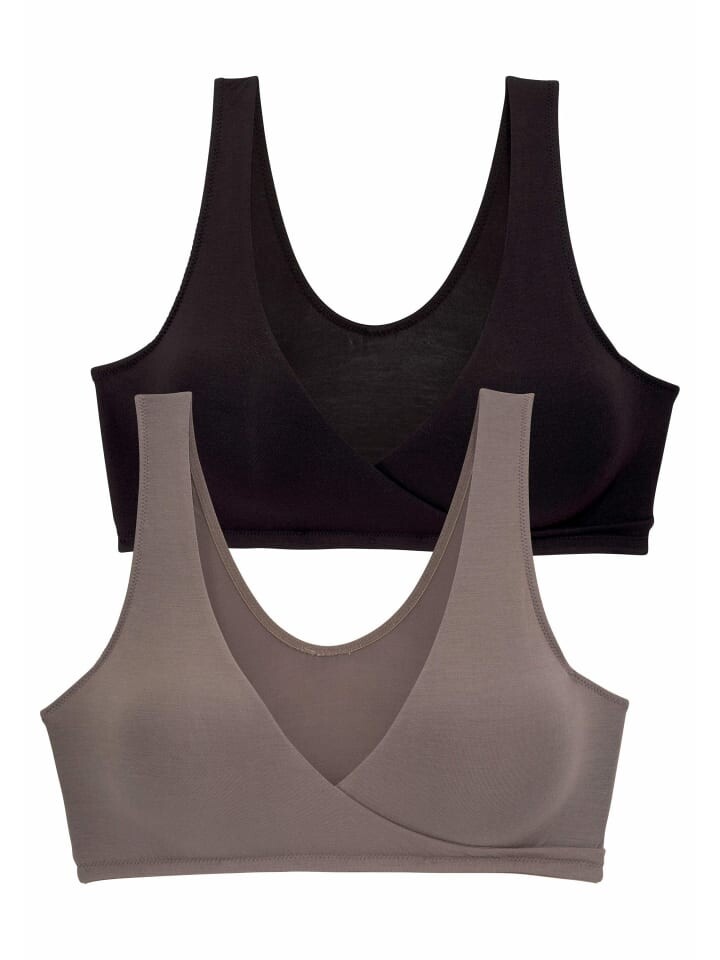 

Бюстгальтер для кормления PETITE FLEUR, цвет taupe+schwarz