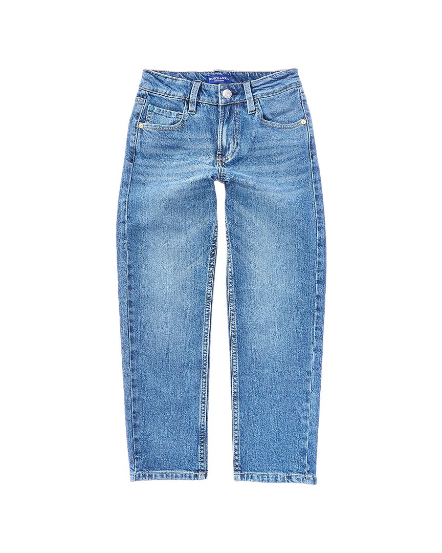 

Джинсы свободного зауженного кроя Scotch & Soda с пятью карманами, синий