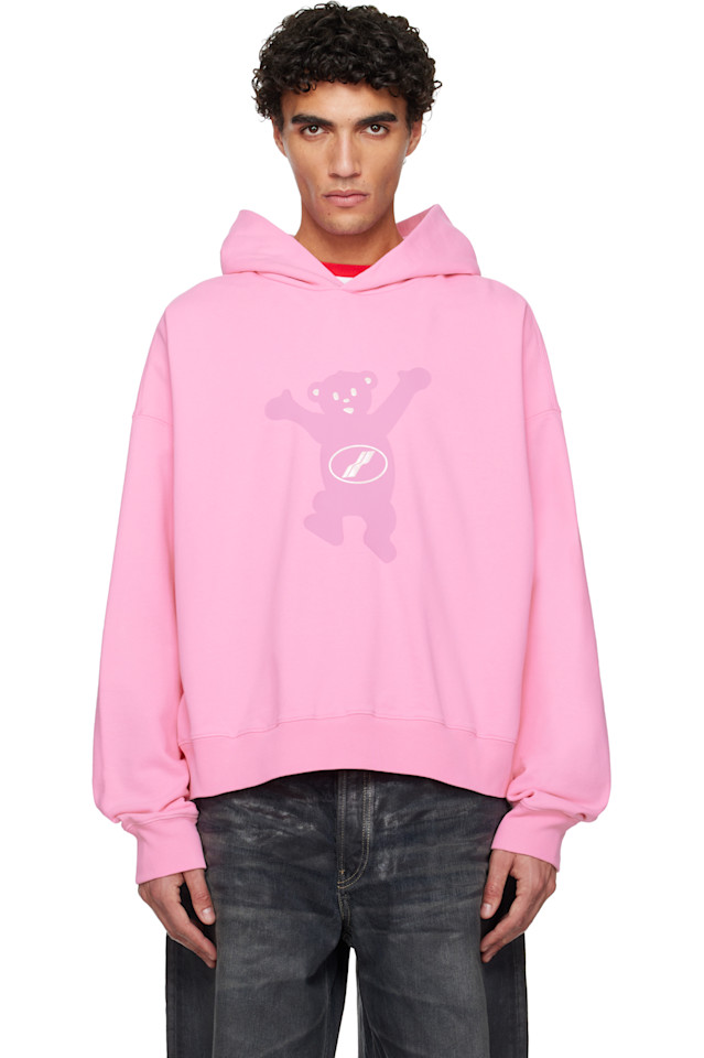 

Худи с логотипом Pigment New Teddy We11Done, розовый