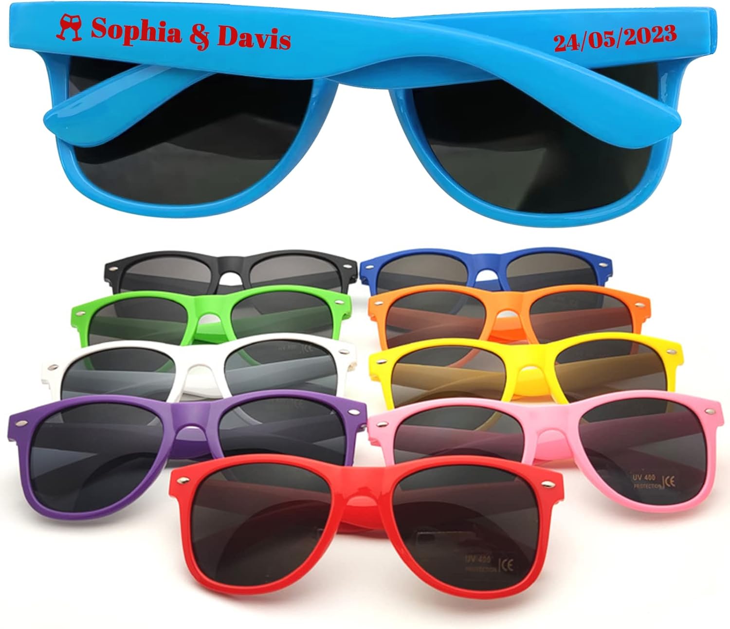 

Персонализированные солнцезащитные очки оптом, сувениры для вечеринок, свадебные солнцезащитные очки для шаферов, подарки для гостей на свадьбу за границей LYOUF, Sky Blue