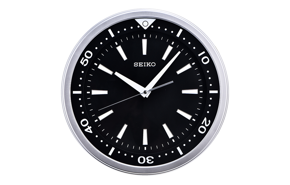 

SEIKO Часы Quartz Movement Plastic Wall Clock Unisex Black QXA723A