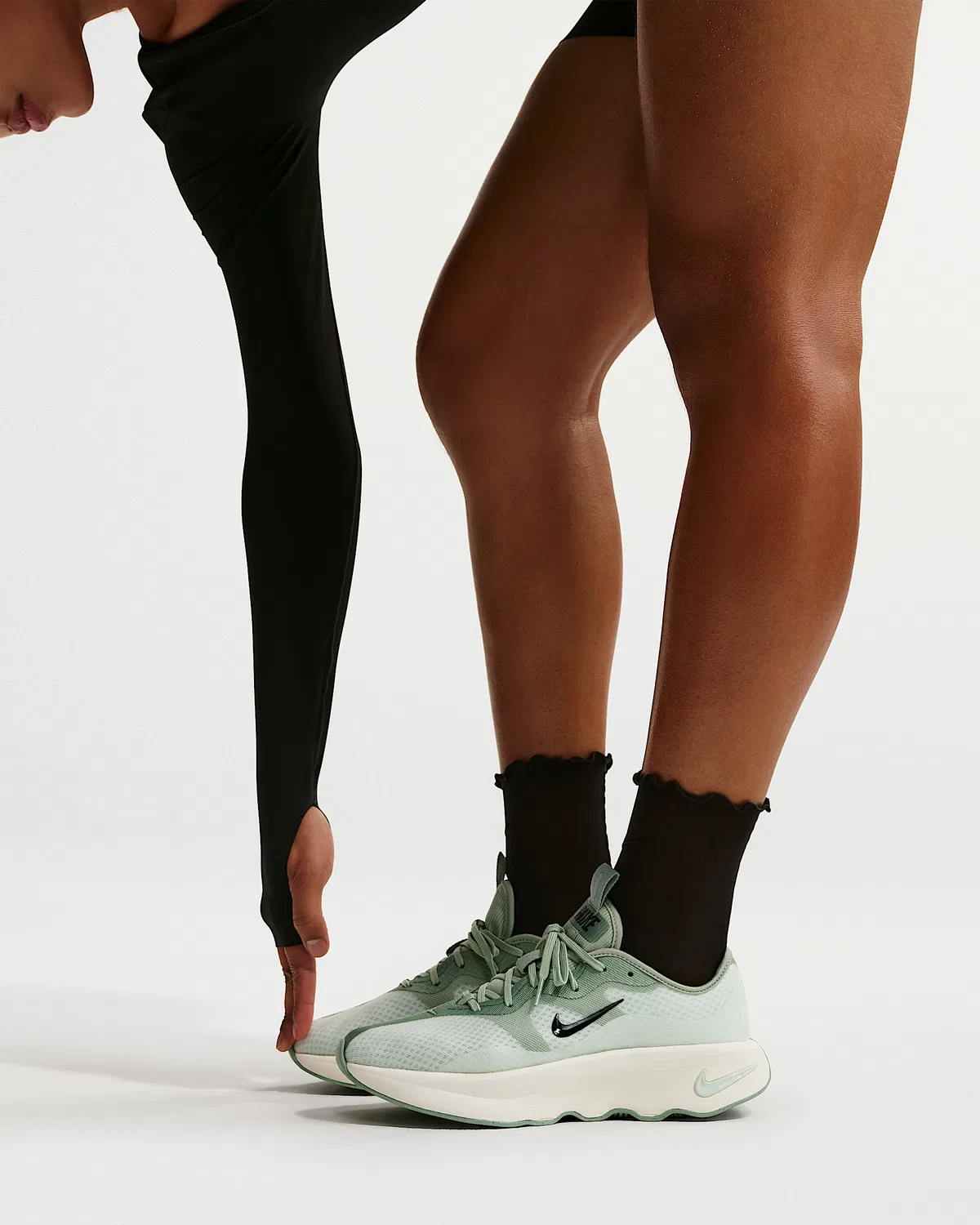 Женские тренировочные носки Nike Sheer, Black/Black — фото 4