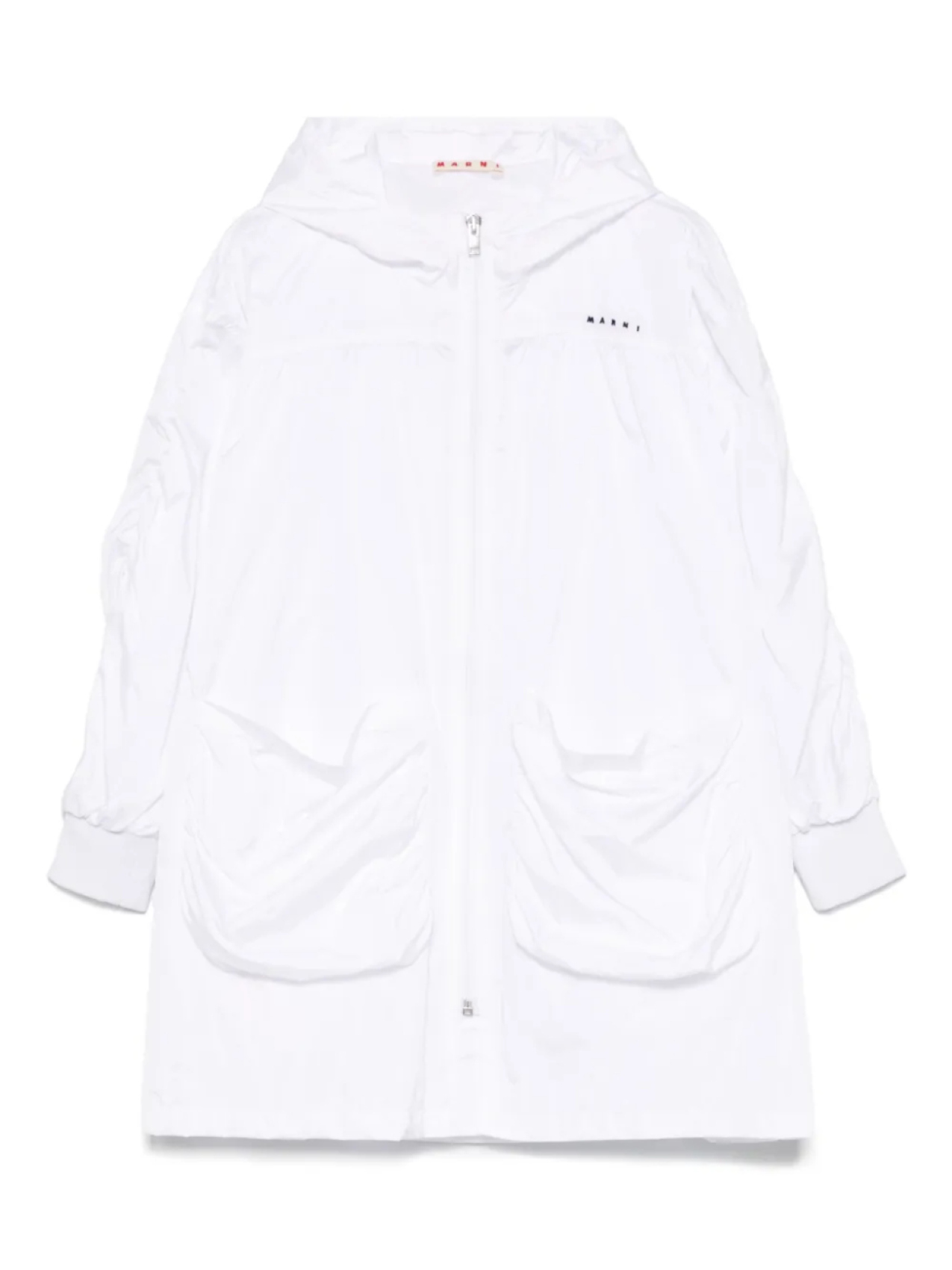

Куртка с вышитым логотипом Marni Kids, белый