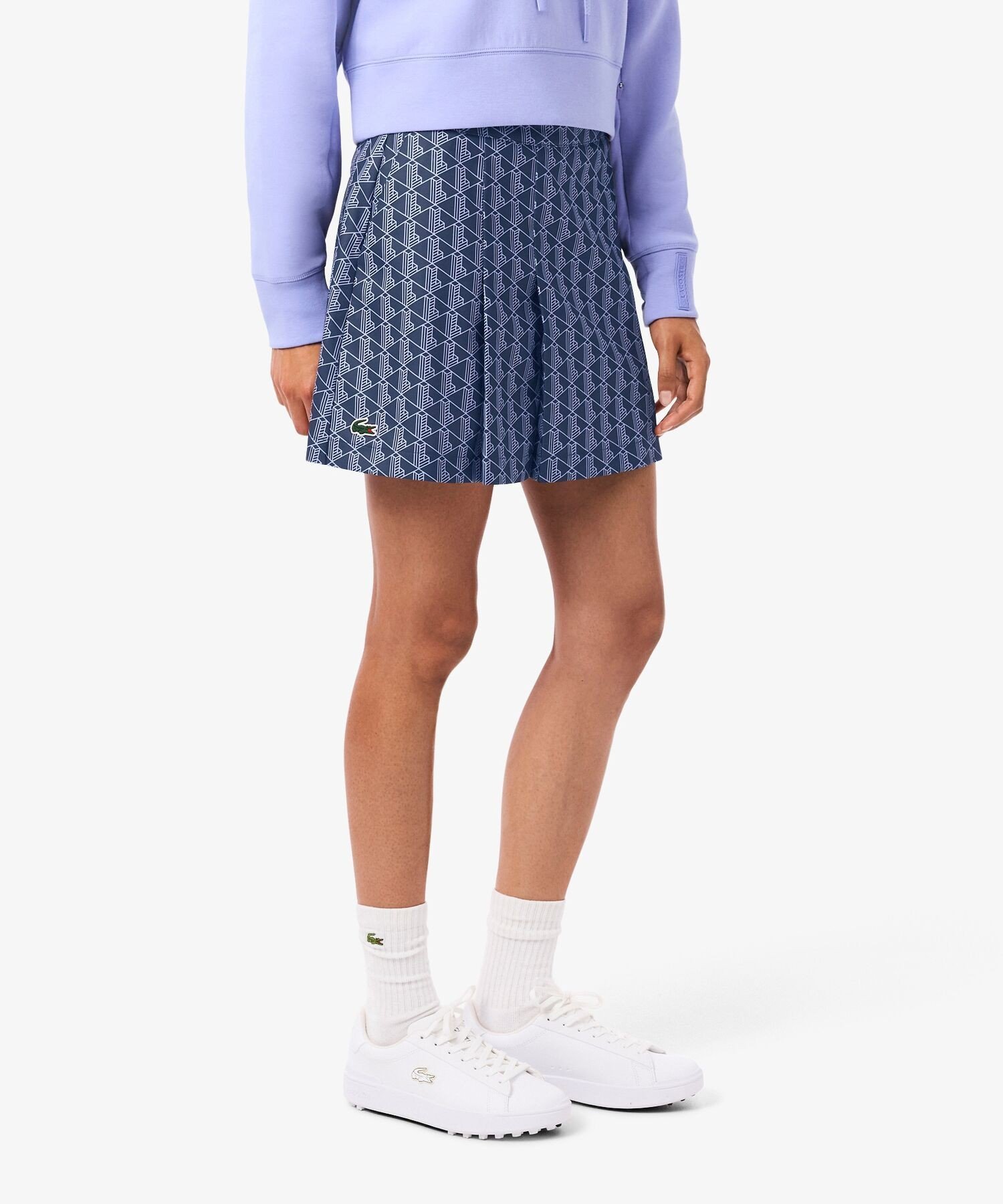 Юбка для гольфа LACOSTE клетчатая с подкладкой, Navy