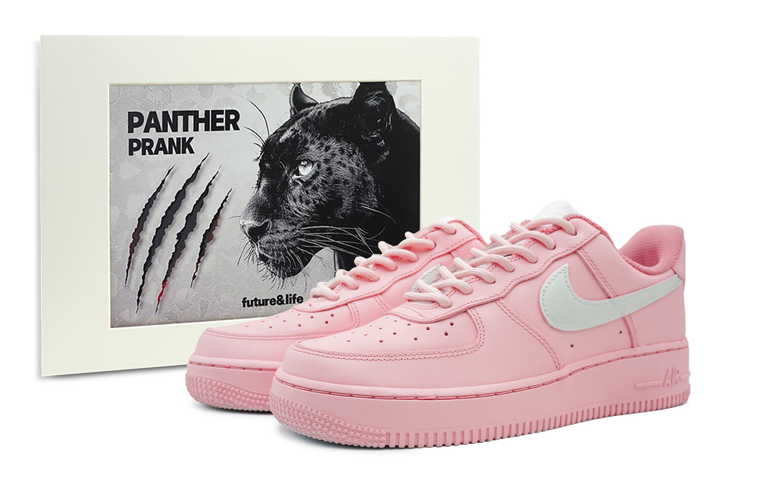 

Кроссовки Air Force 1 для скейтбординга, унисекс, низкие, розовый/белый Nike