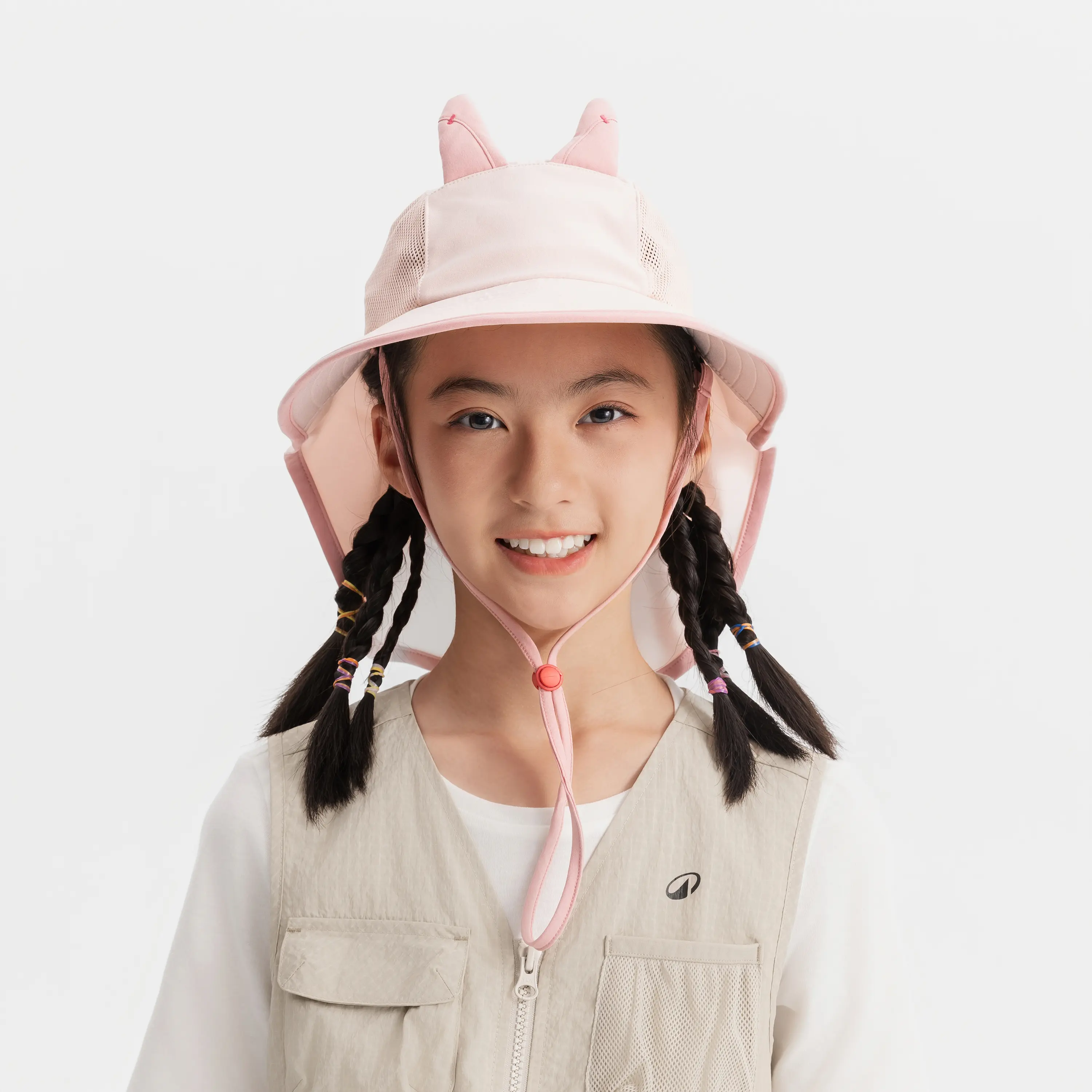 

Детская горная треккинговая кепка от солнца Quechua MH500 Кролик розовая