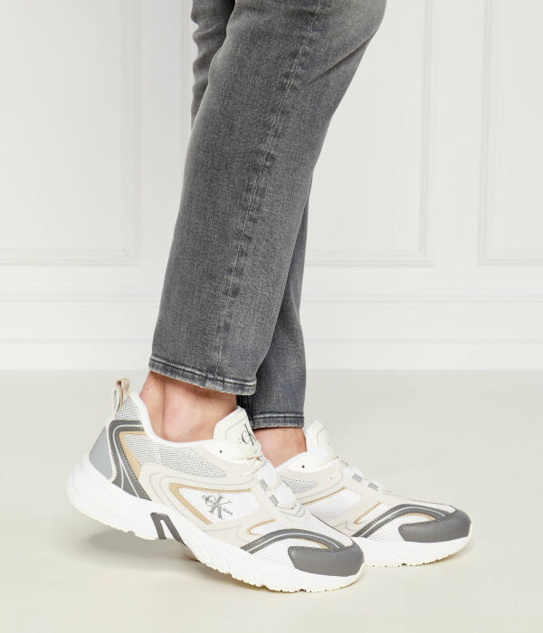 Ретро теннисные кроссовки Calvin Klein Jeans, белый — фото 2