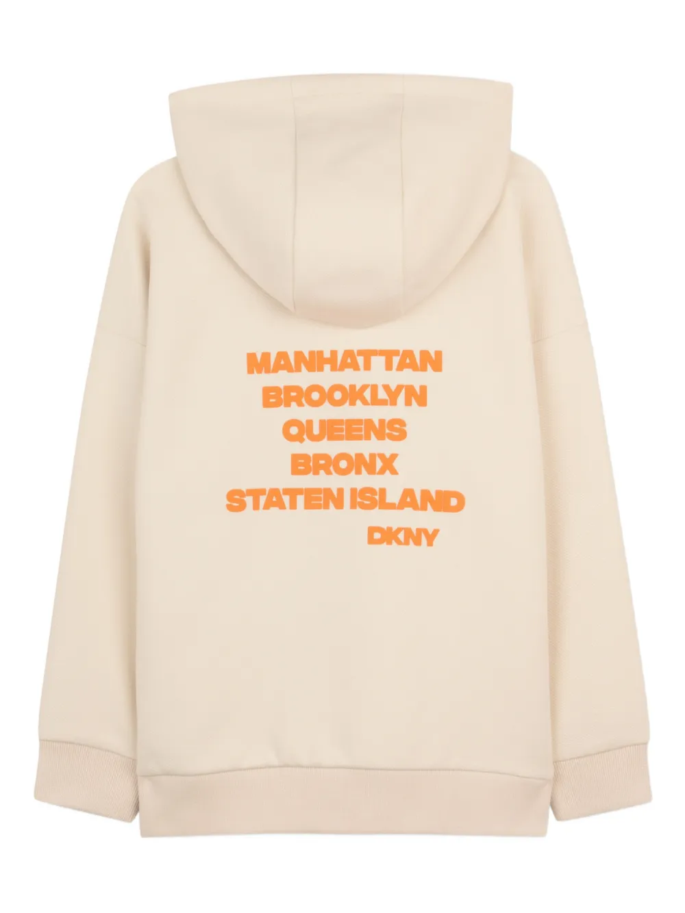 Толстовка с капюшоном и графичным принтом Dkny Kids, бежевый — фото 2