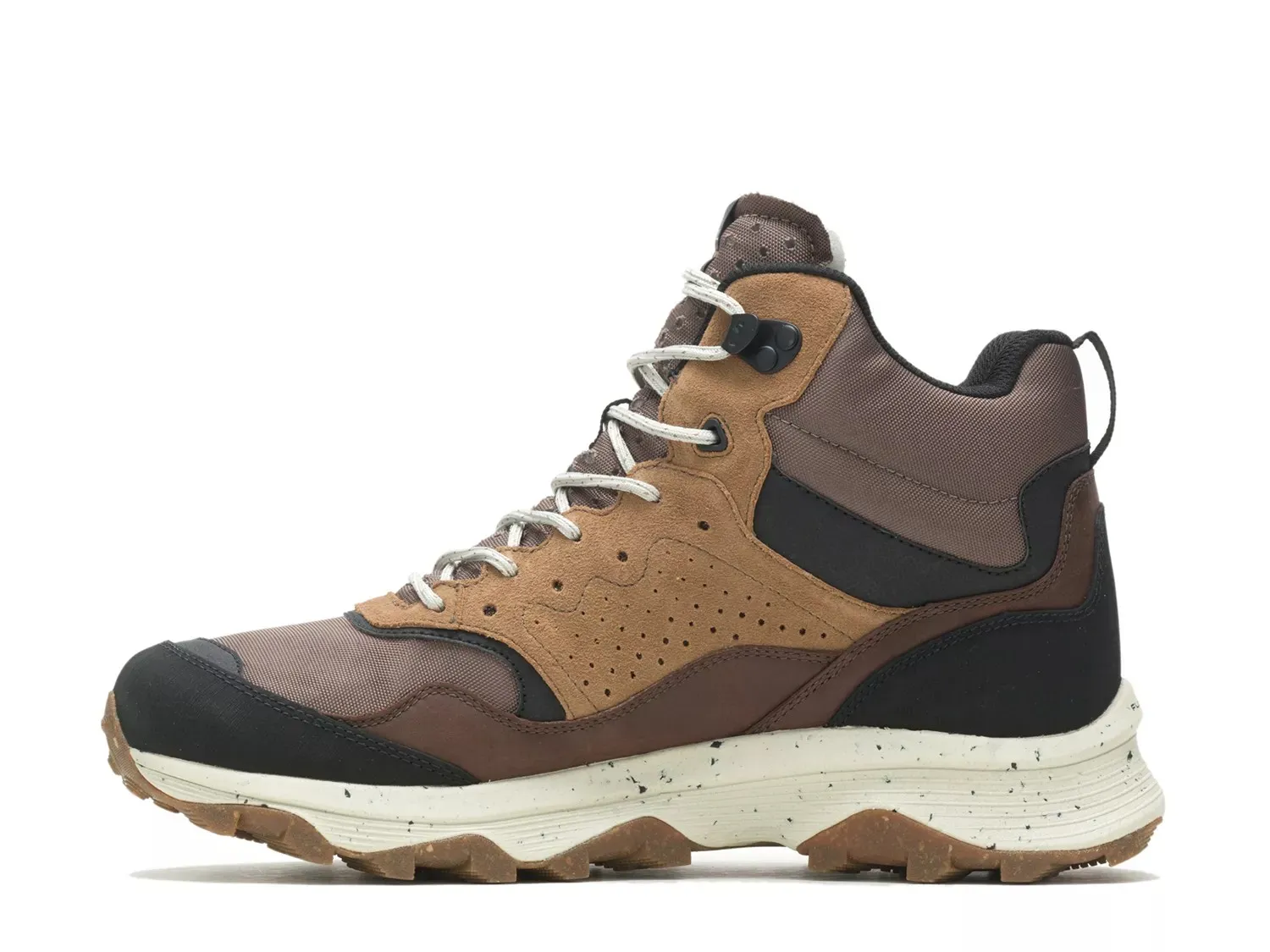 Кроссовки женские Merrell Speed Solo из замши комбинированные, коньячный — фото 3
