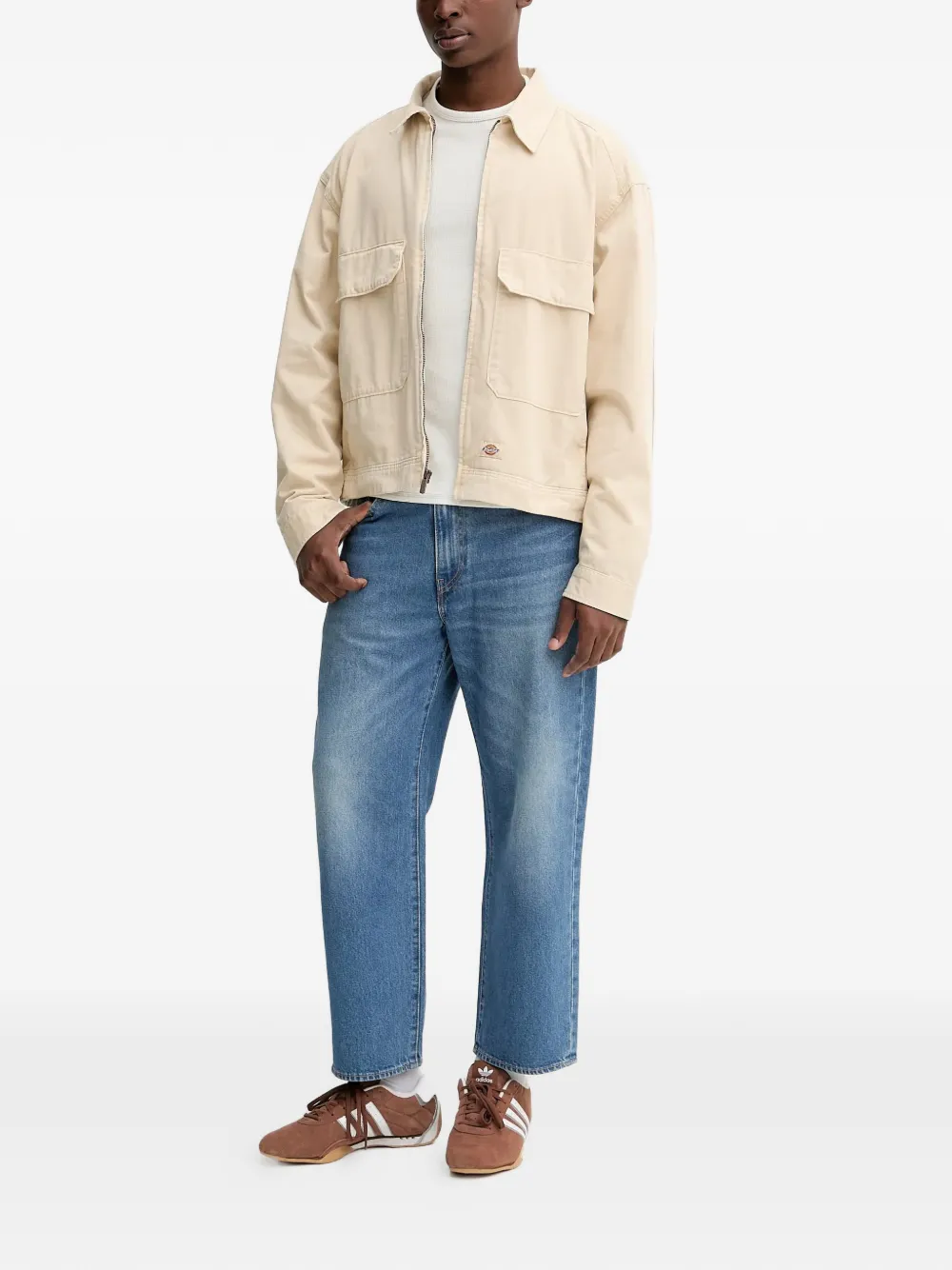 

Рубашка-оверсор Fort Smith на молнии с карманами Dickies, нейтральный