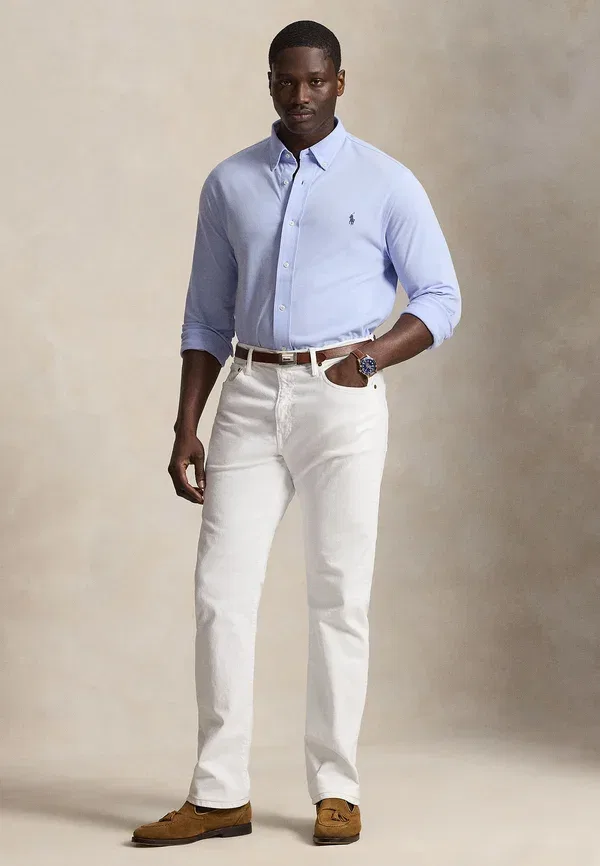 Футболка Polo Ralph Lauren Big & Tall, цвет галька голубой — фото 2