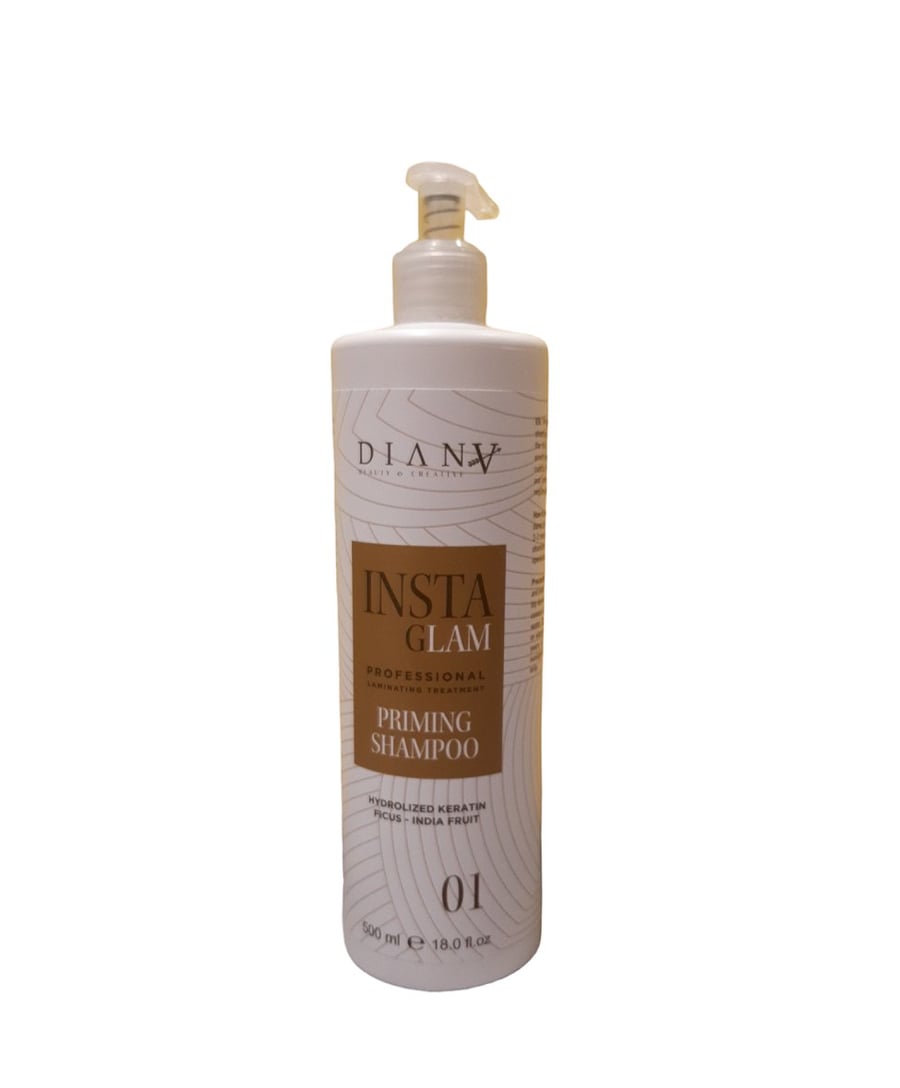 Diana Beauty Instaglam Priming Shampoo, очищающий шампунь перед процедурой ламинирования 500 мл — фото 2