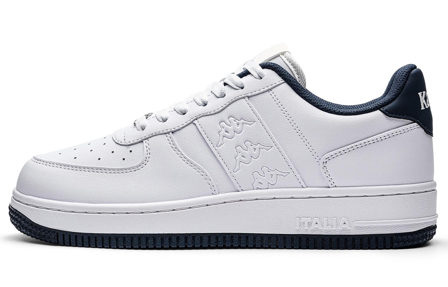 

Kappa Скользоустойчивые износостойкие низкие скейтерские кроссовки унисекс бело-голубые Classic White/Ocean Blue, цвет Classic White/Ocean Blue