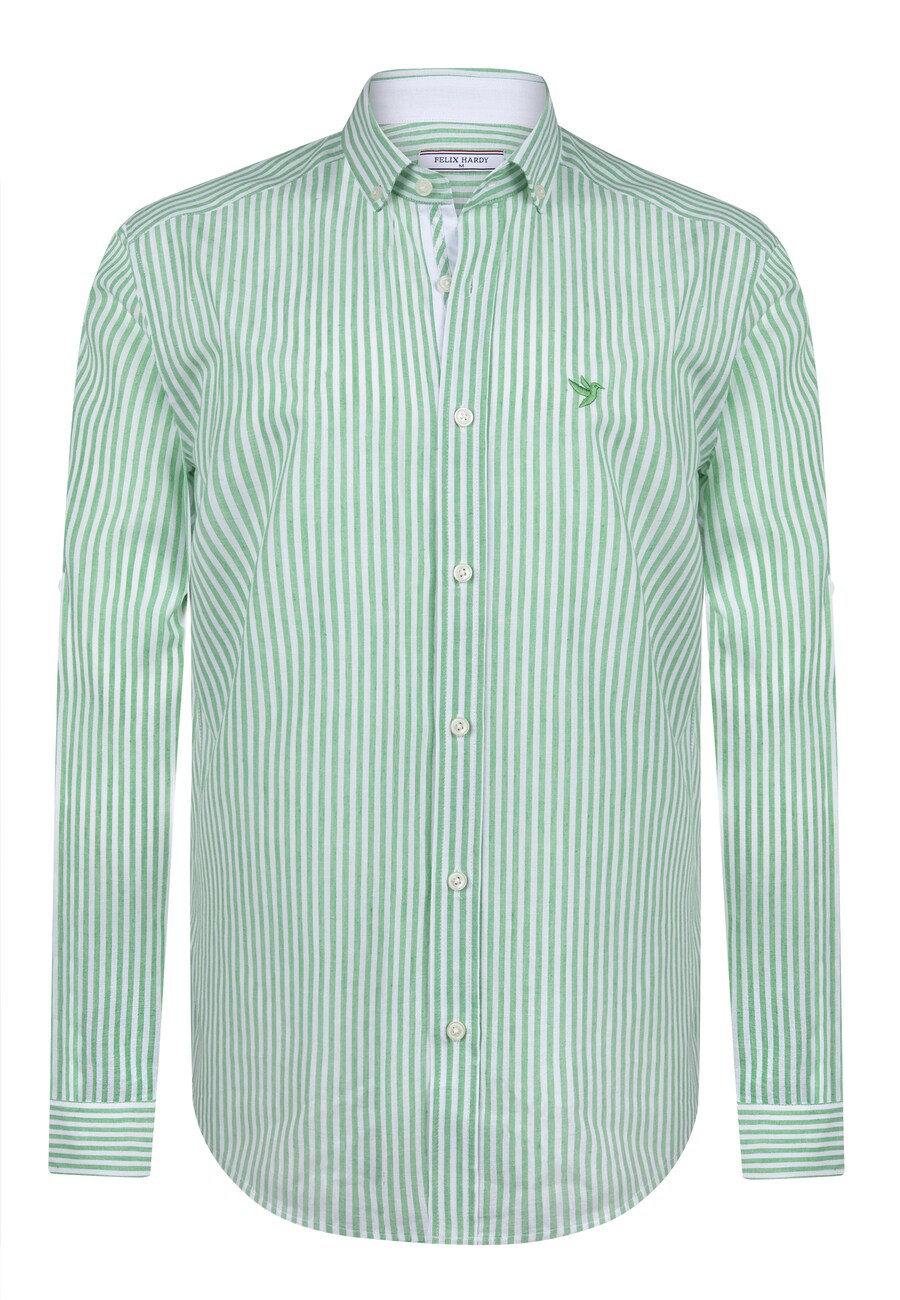 

Рубашка на пуговицах классического кроя Felix Hardy, цвет Green/White