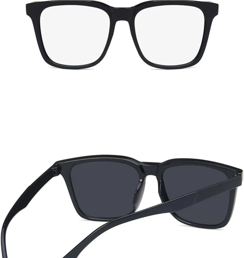 

Мужские солнцезащитные очки, очки для рыбалки, очки для вождения, модные солнцезащитные очки для женщин с защитой от УФ-излучения UV400 VVTWSSW, Black Silver