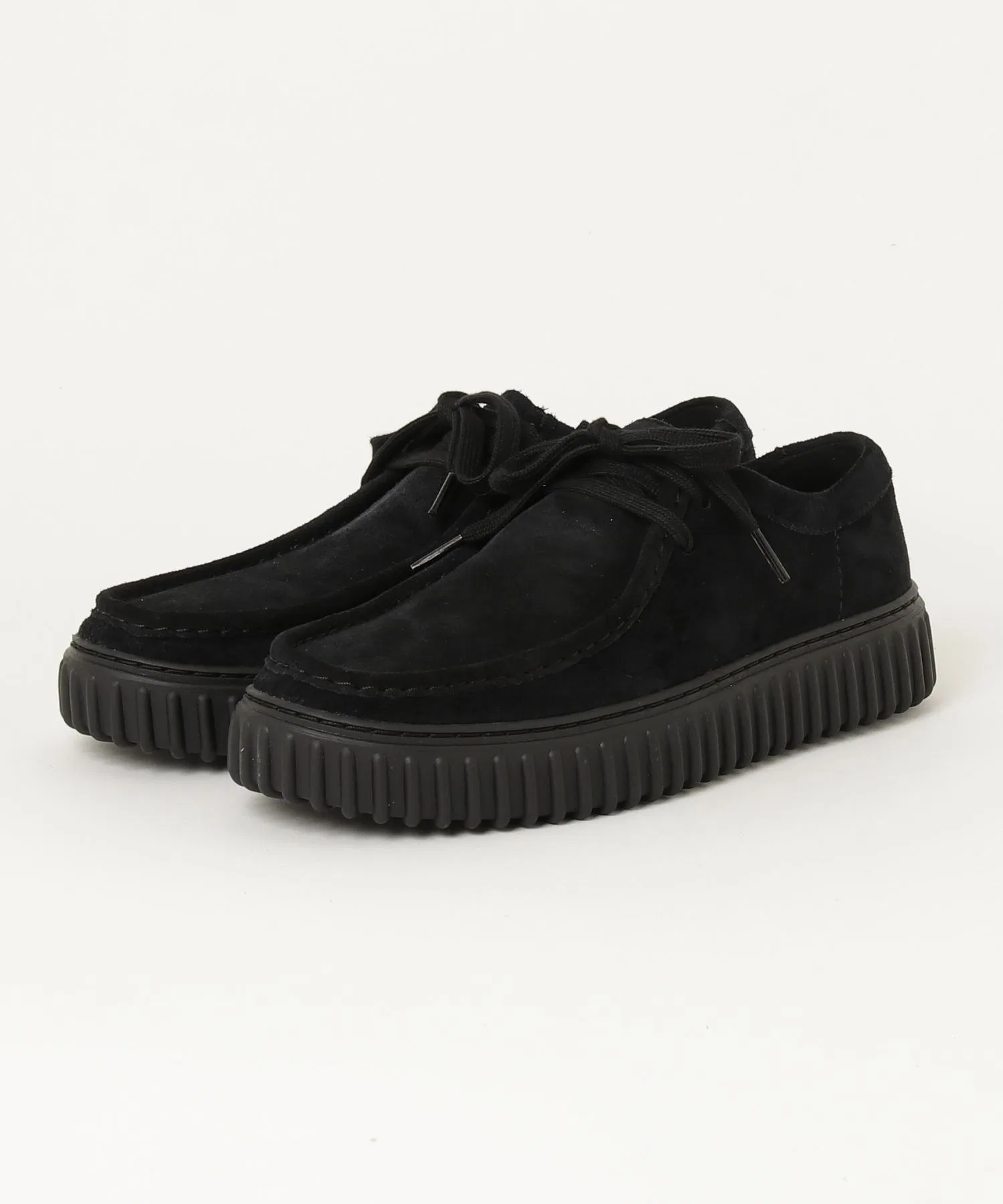 Мужские мокасины из замши Clarks TORHILL LO чёрные