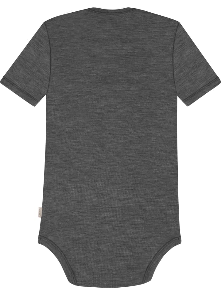 Normani Outdoor Sports Детский боди с короткими рукавами из мериносовой шерсти, цвет Тауранга, антрацит — фото 2