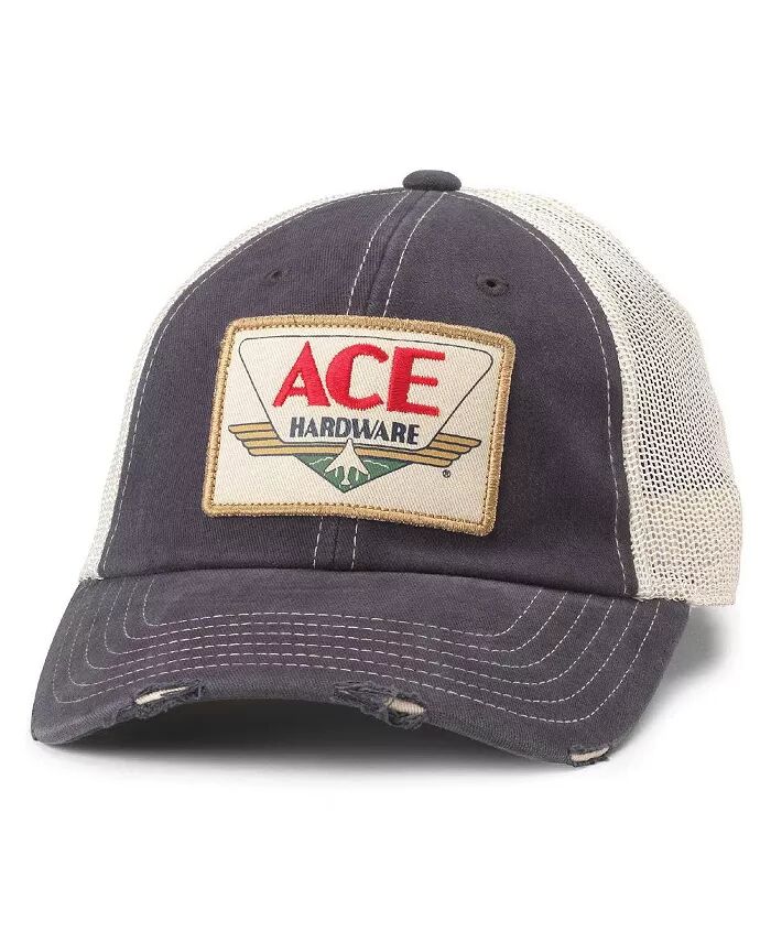 

Мужская темно-синяя/натуральная регулируемая кепка Ace Hardware Orville American Needle