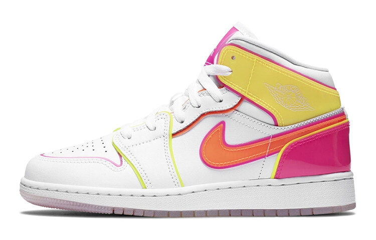 

Кроссовки Jordan 1 Mid 'Edge Glow' GS