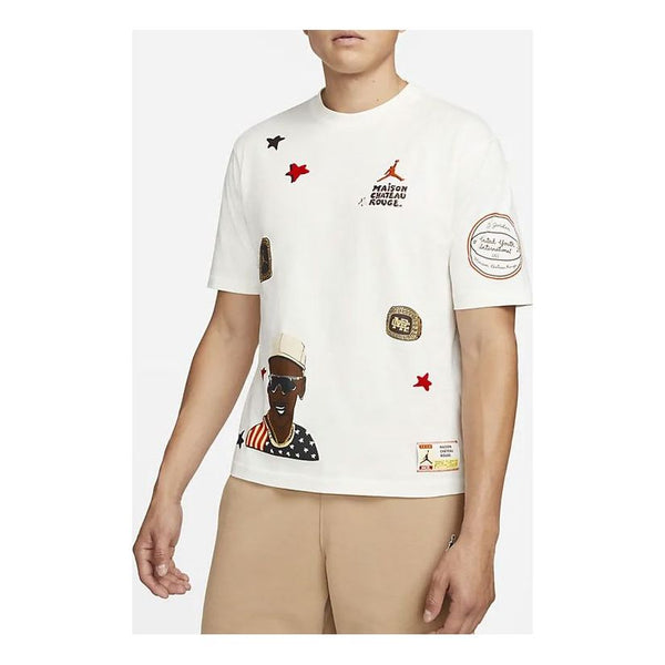 

Футболка x maison chteau rouge aj2 tee 'sail' Air Jordan, белый