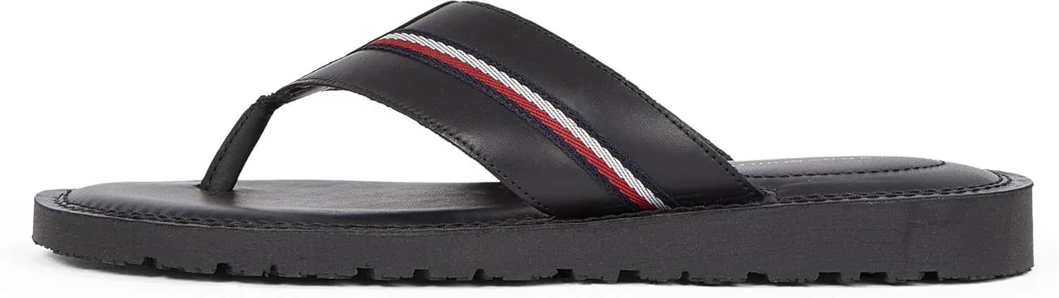 Tommy Hilfiger Herren Шлепанцы Core Toe Post из Leder, Black