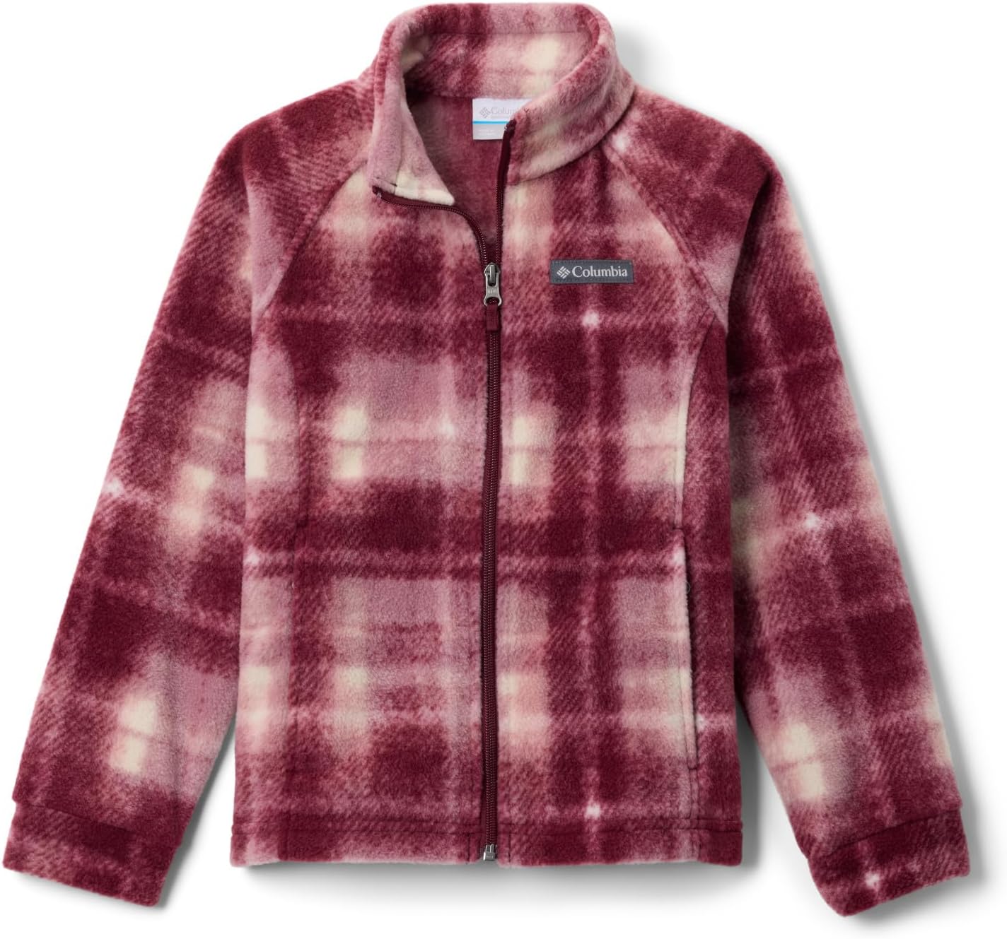 

Columbia Youth Girls Benton Springs II Printed Fleece, Eraser Pink Omblur