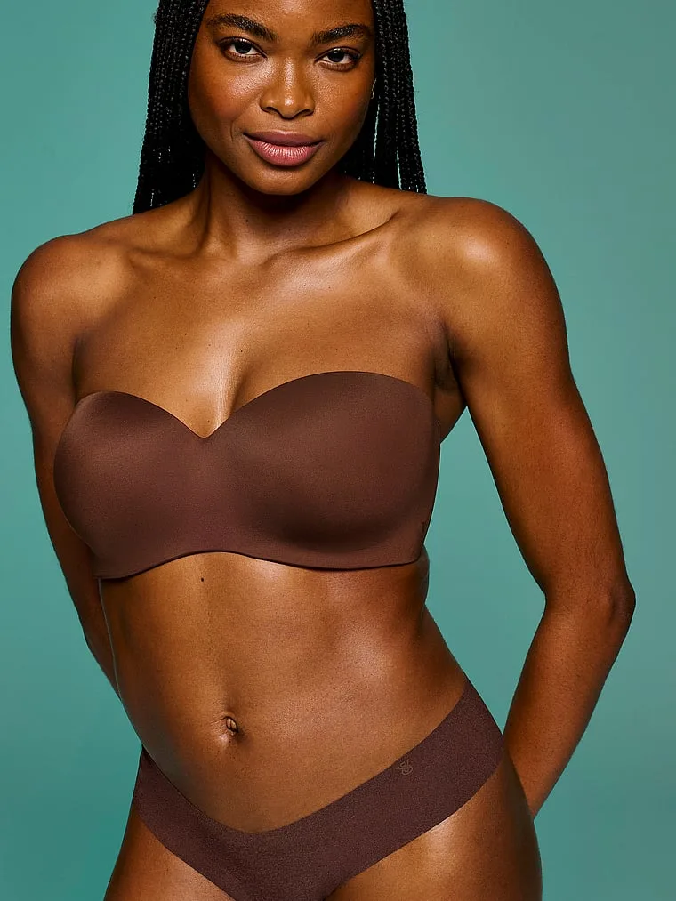 Бюстгальтер без бретелей в форме сердца с легкой подкладкой Victoria'S Secret Bare, Smooth Ganache — фото 3