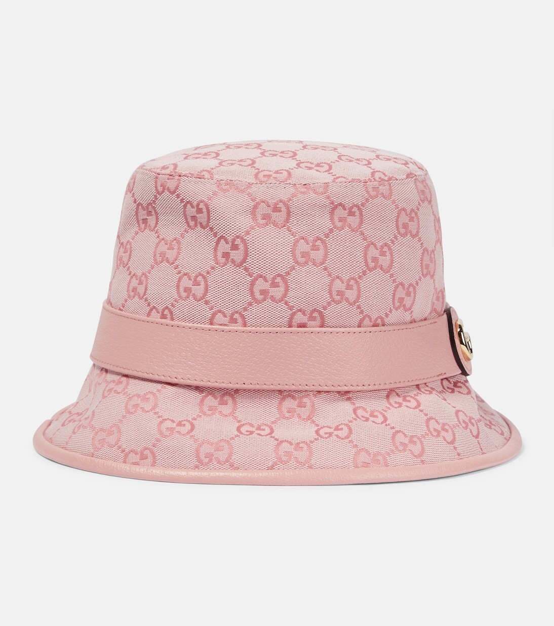 

Парусиновая панама с узором gg Gucci, розовый