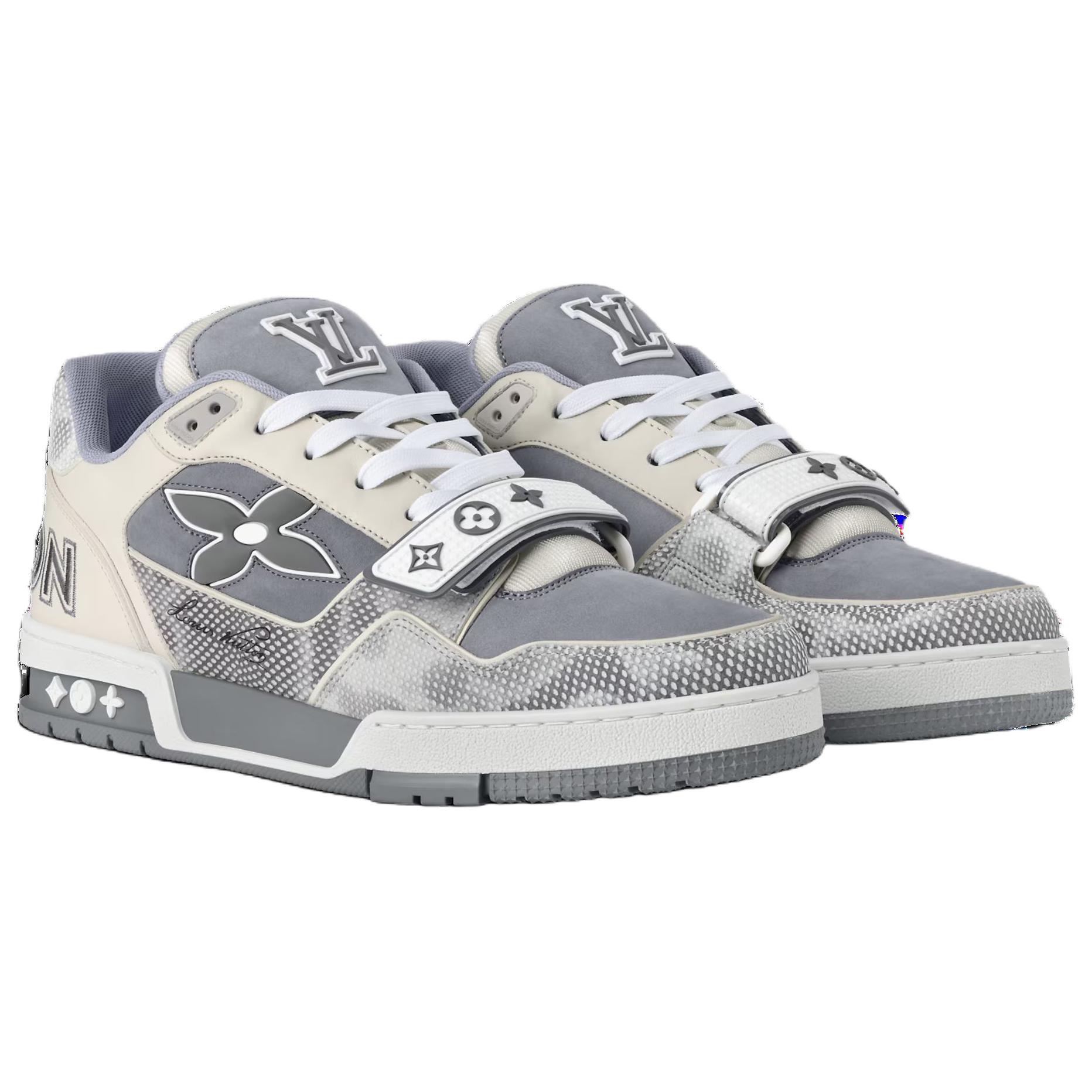 Тренировочные кроссовки low top для скейтбординга мужские gray LOUIS VUITTON — фото 4