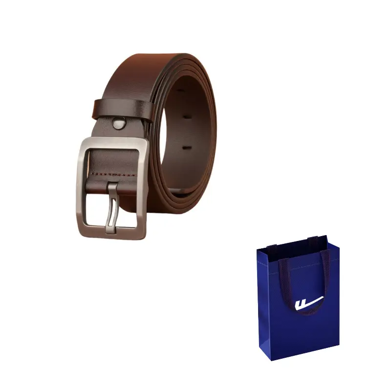 

Ремень из бычьей спилковой кожи Unisex 38CM WARRIOR, коричневый[includes perforated tool]