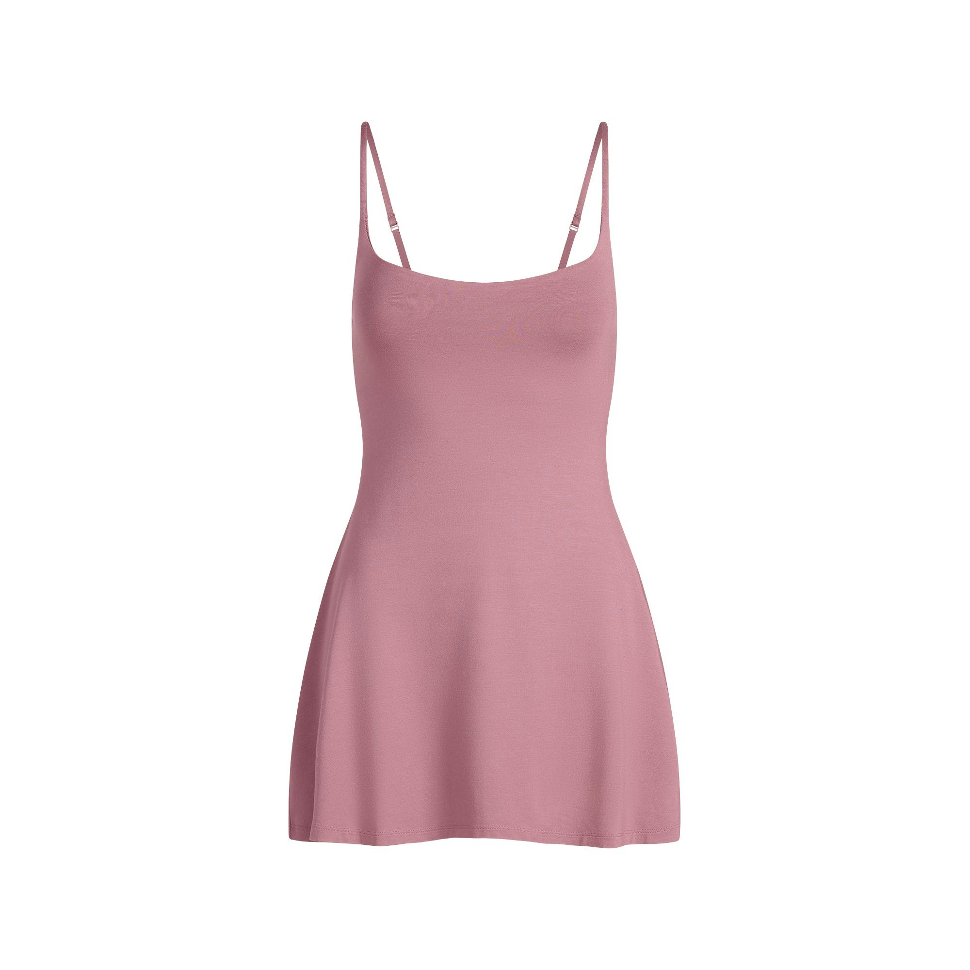 

SS25 Smooth Layers платье-мини с круглым вырезом Skims, Redwood/Rosewood