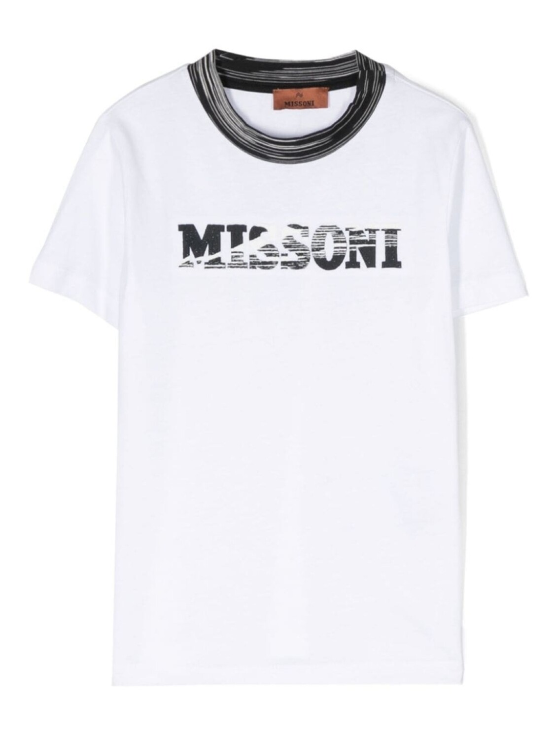 

Missoni Kids футболка с логотипом, белый