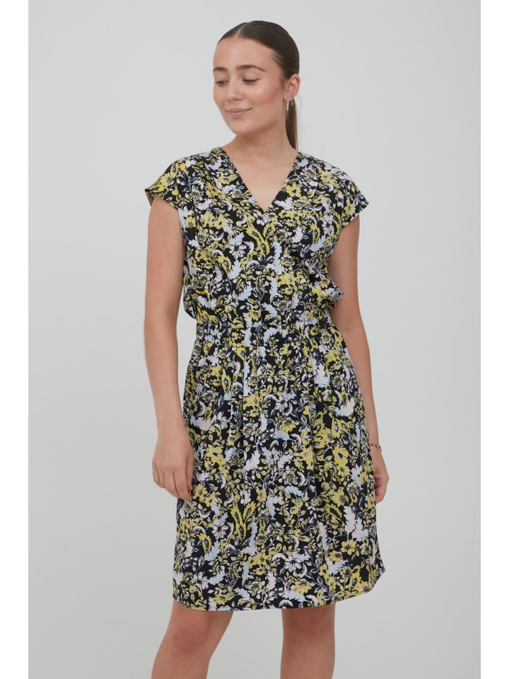 

Короткое платье ICHI Sommerkleid IHBRUCE DR5 20114638 Sommerkleid mit Muster, черный