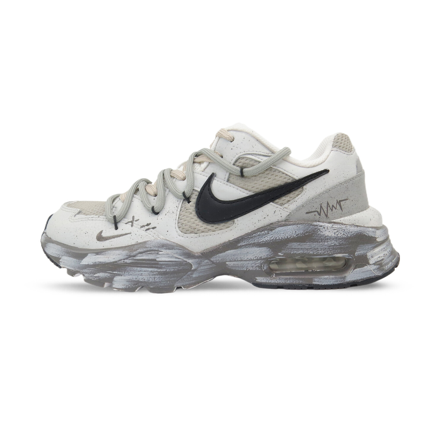 

Кроссовки Air Max Fusion женские с низким верхом серые / темно-коричневые Nike