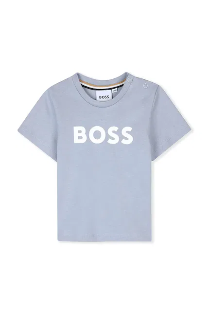 Футболка детская с принтом BOSS, синий