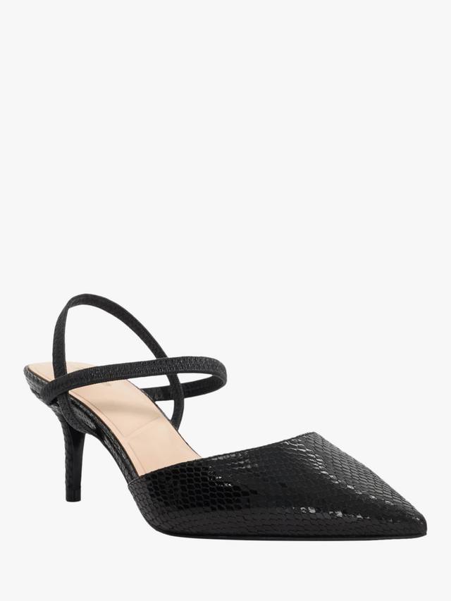 Классические туфли с открытым мысом широкой полноты Dune London, Black — фото 4