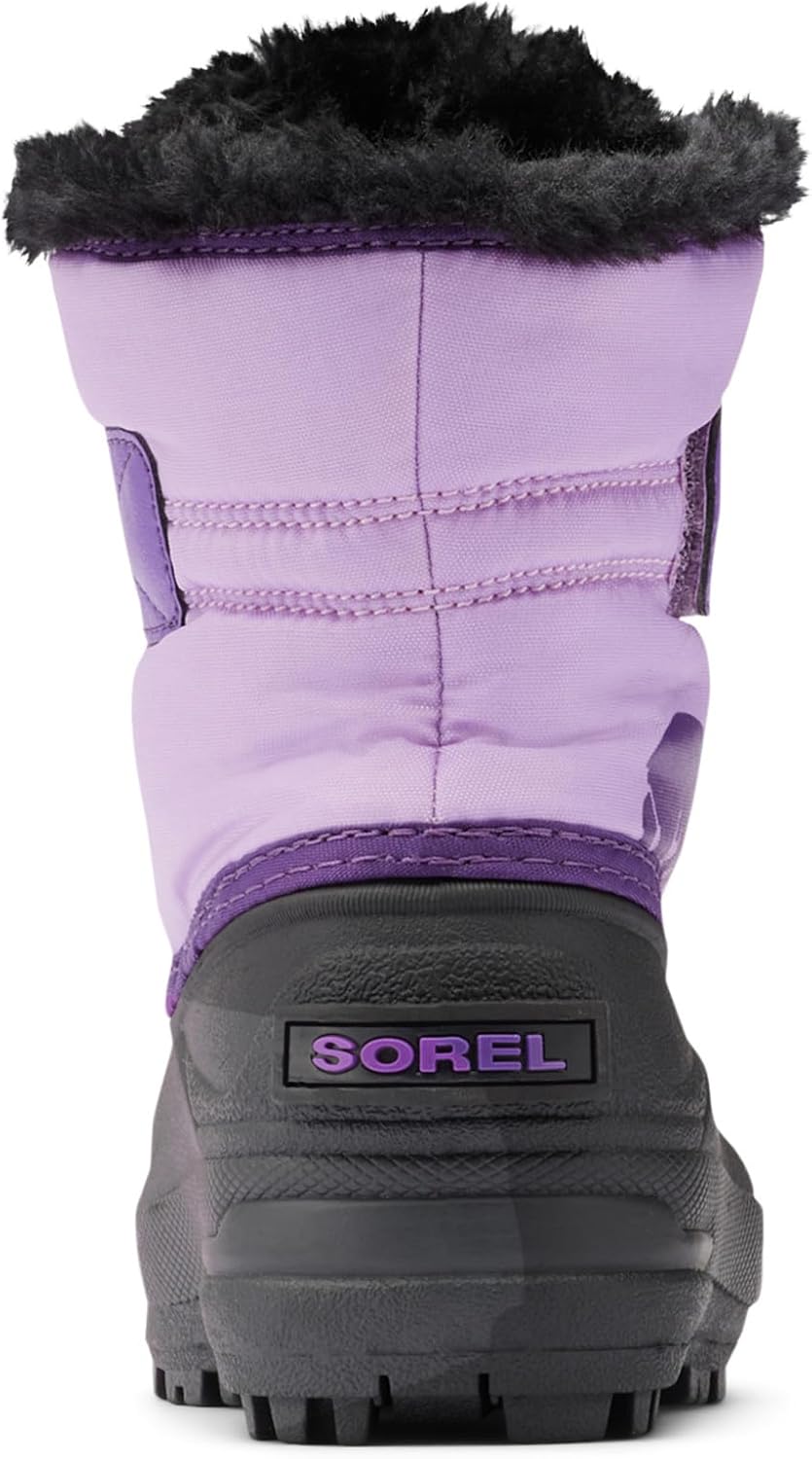 SOREL - Детские зимние ботинки Snow Commander для детей, Little Kid (4-8 Years) Gumdrop/Purple Violet — фото 3