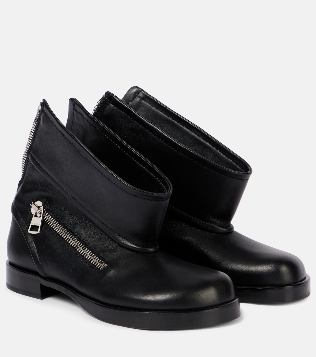Кожаные байкерские ботинки JW Anderson, черный