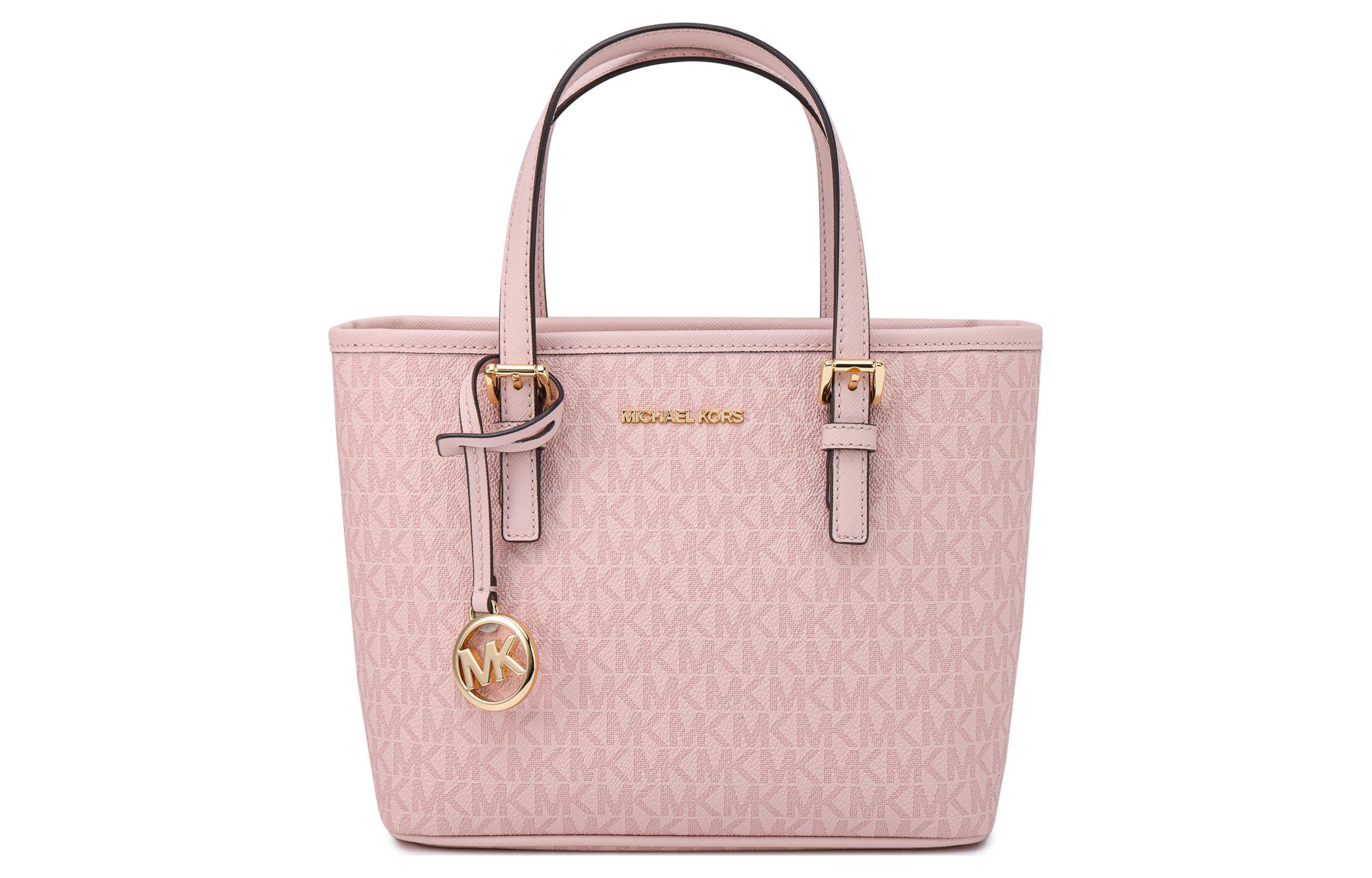 

MICHAEL KORS Дамская холщовая сумка через плечо кроссбоди мини розовая